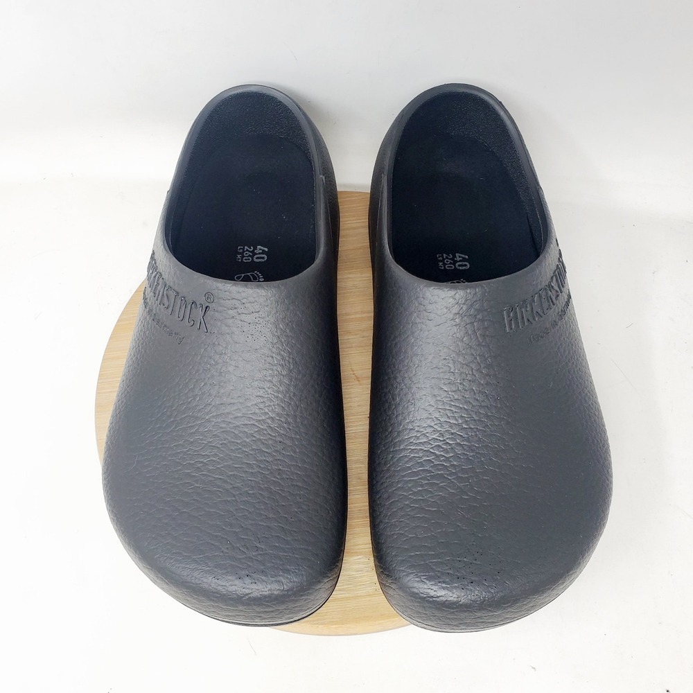 Birkenstock Profi Birki Clog 40 Womens 9 Black Comfort Loafer Work Kitchen Shoes